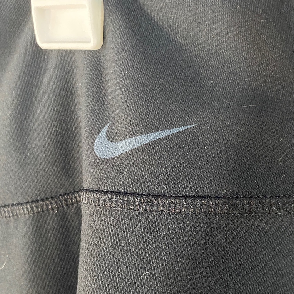 Nike Women's Black Wide leggings, Size Large EUC - Picture 2 of 11